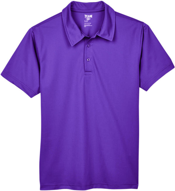 Am image of a Custom Team 365 Men's Command Snag Protection Polo in Sport Purple!