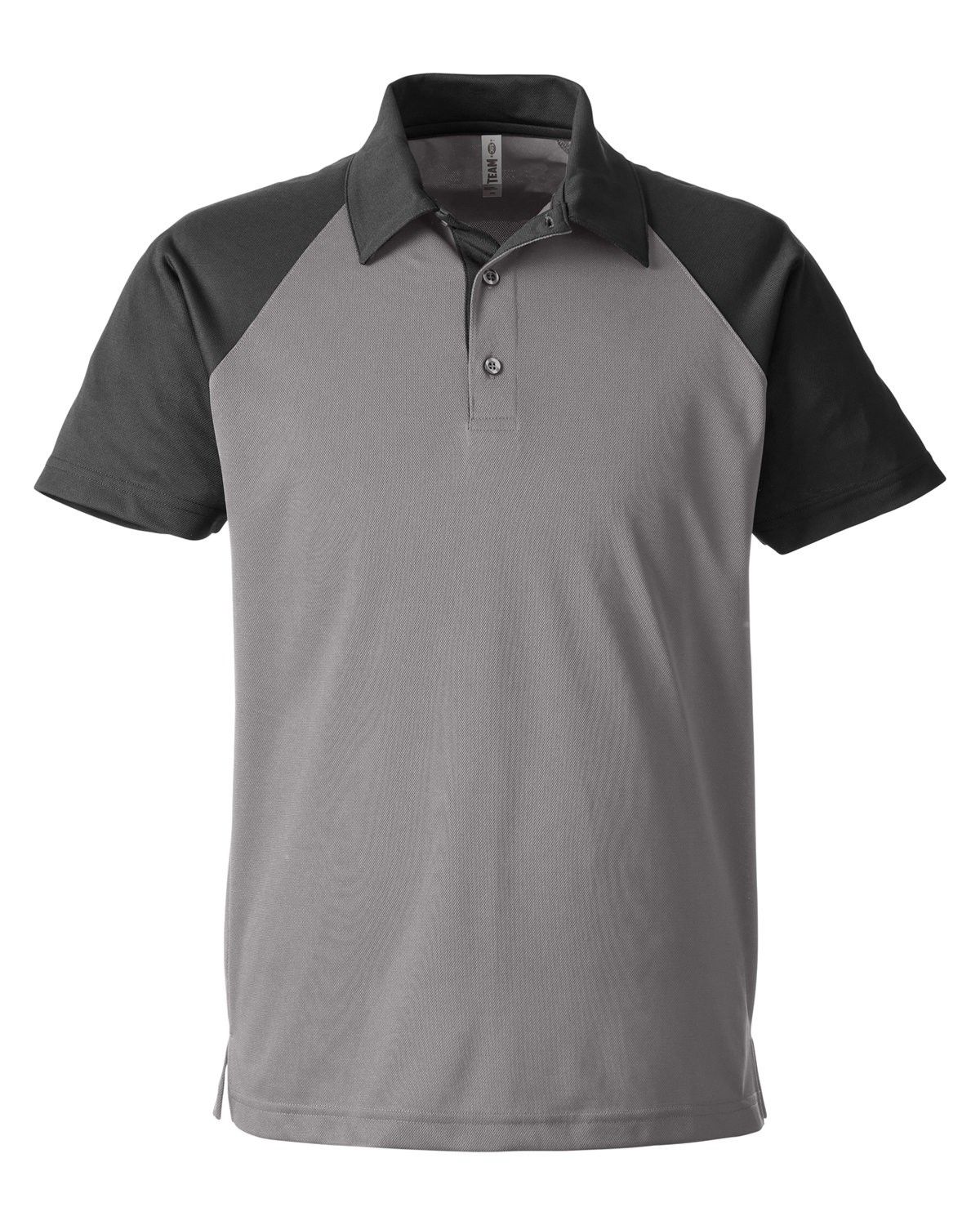 Team 365 Men's Command Snag Protection Colorblock Polo in Sprt Grapht/Blk