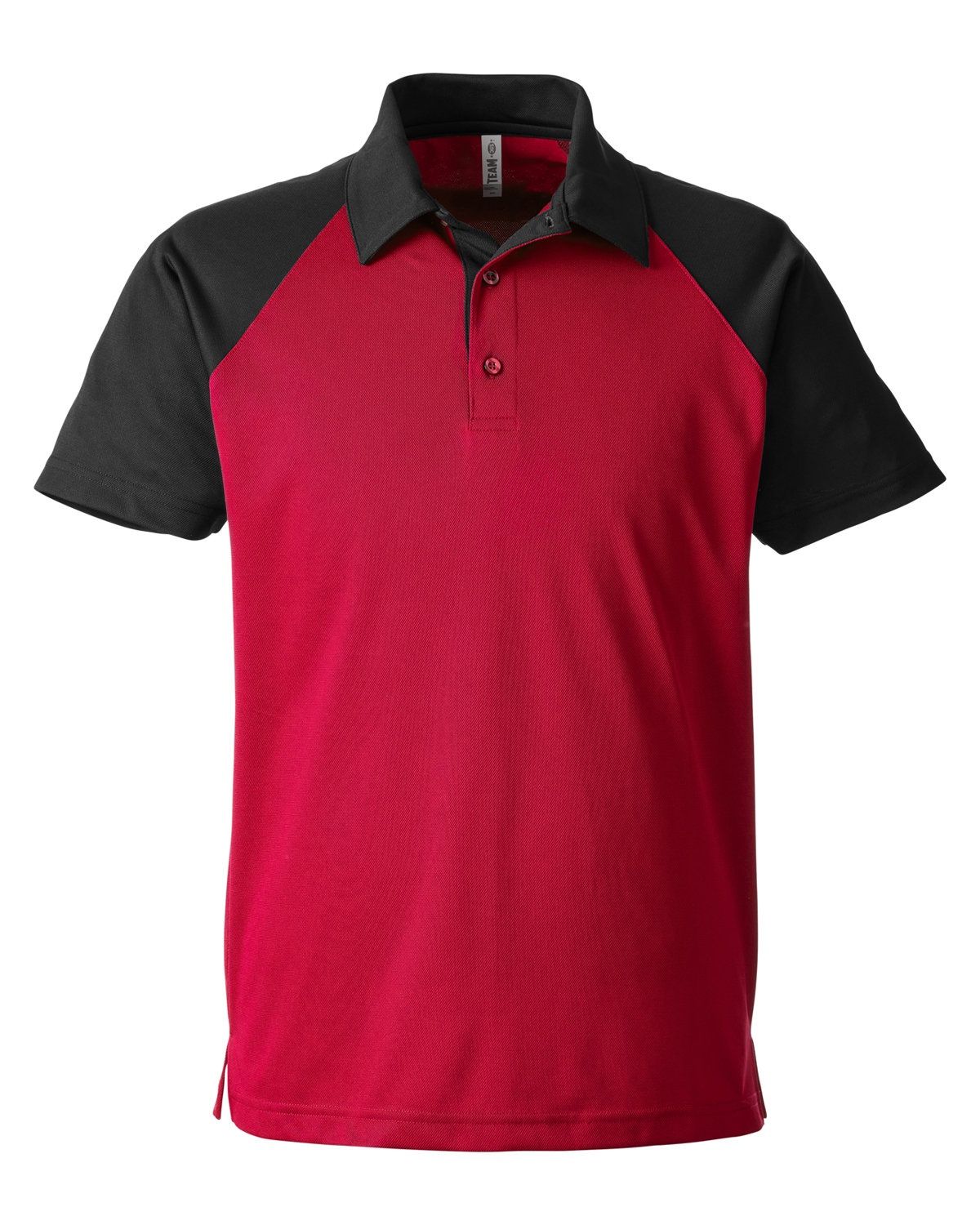 Team 365 Men's Command Snag Protection Colorblock Polo in Sport Red/Black