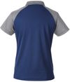 Am image of a Custom Team 365 Ladies' Command Snag Protection Colorblock Polo in Sp Dk Nvy/Sp Grp!