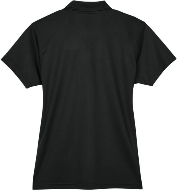 Am image of a Custom Team 365 Ladies' Command Snag Protection Polo in Black!