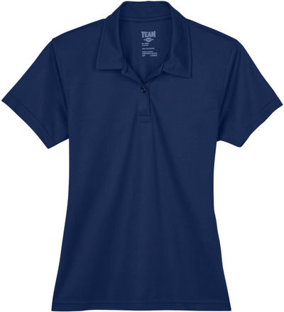 Am image of a Custom Team 365 Ladies' Command Snag Protection Polo in Sport Dark Navy!