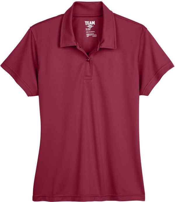 Am image of a Custom Team 365 Ladies' Command Snag Protection Polo in Sport Maroon!