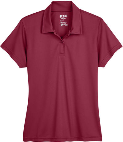 Am image of a Custom Team 365 Ladies' Command Snag Protection Polo in Sport Maroon!
