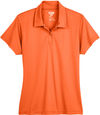 Am image of a Custom Team 365 Ladies' Command Snag Protection Polo in Sport Orange!