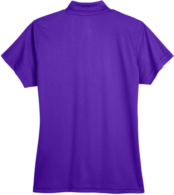 Am image of a Custom Team 365 Ladies' Command Snag Protection Polo in Sport Purple!