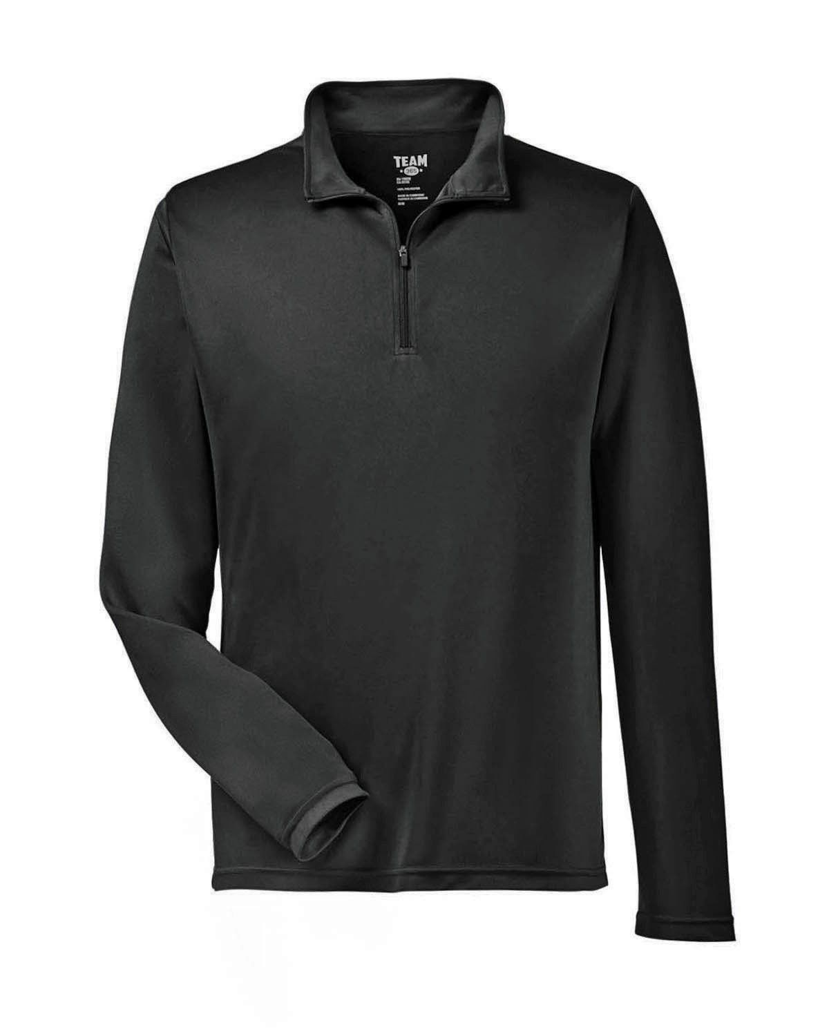 Team 365 Men's Zone Performance Quarter Zip in Black