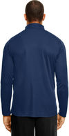 Am image of a Custom Team 365 Men's Zone Performance Quarter Zip in Sport Dark Navy!