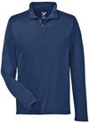 Am image of a Custom Team 365 Men's Zone Performance Quarter Zip in Sport Dark Navy!