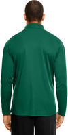 Am image of a Custom Team 365 Men's Zone Performance Quarter Zip in Sport Forest!