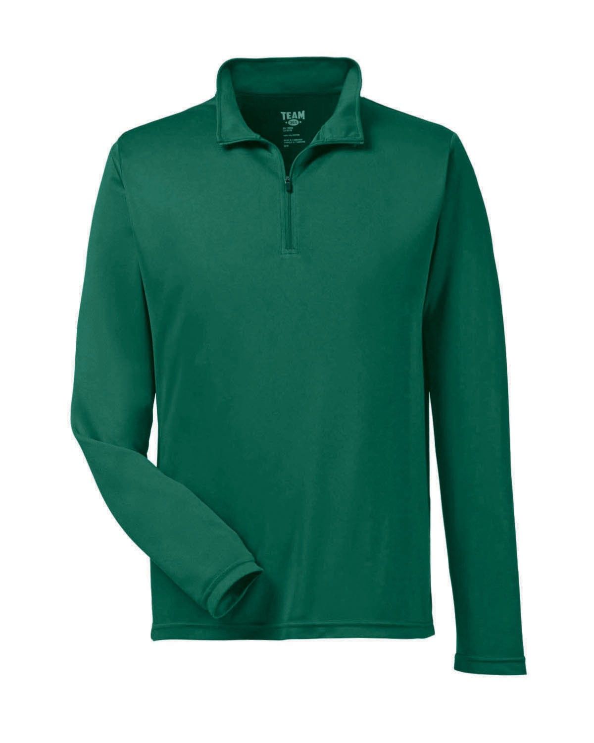 Team 365 Men's Zone Performance Quarter Zip in Sport Forest