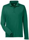 Am image of a Custom Team 365 Men's Zone Performance Quarter Zip in Sport Forest!