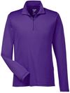 Am image of a Custom Team 365 Men's Zone Performance Quarter Zip in Sport Purple!