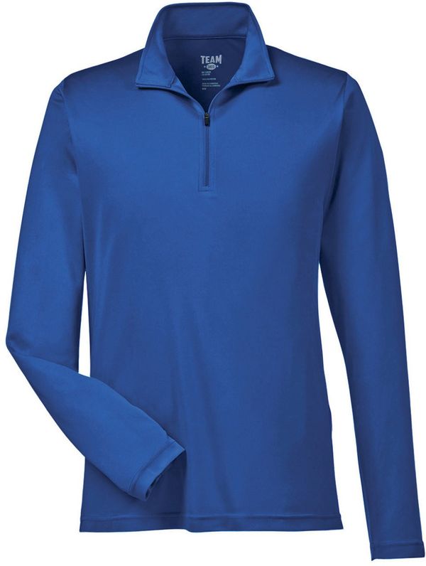 An image of a Custom Team 365 Men's Zone Performance Quarter Zip in Sport Royal!