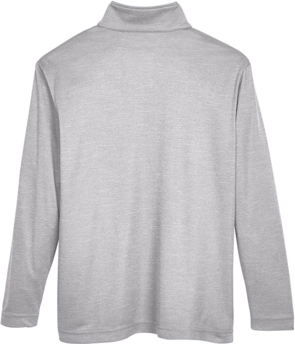 Am image of a Custom Team 365 Youth Zone Sonic Heather Performance Quarter Zip in Athletic Heather!