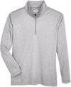Am image of a Custom Team 365 Youth Zone Sonic Heather Performance Quarter Zip in Athletic Heather!