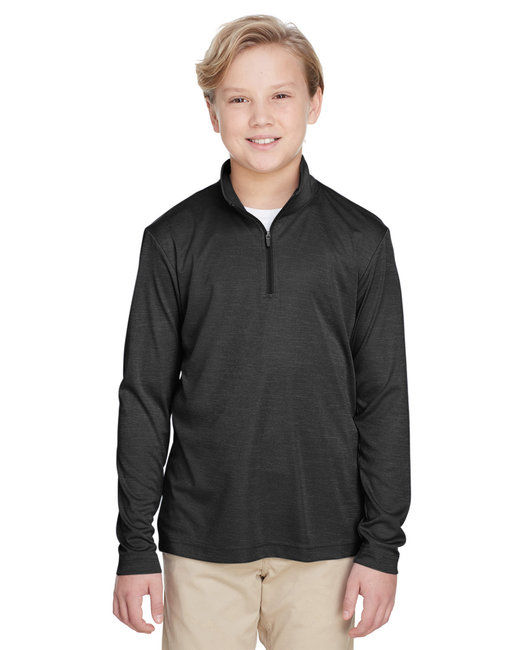 Team 365 Youth Zone Sonic Heather Performance Quarter Zip