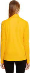 Am image of a Custom Team 365 Ladies' Zone Performance Quarter Zip in Athletic Gold!