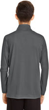Am image of a Custom Team 365 Youth Zone Performance Quarter Zip in Sport Graphite!