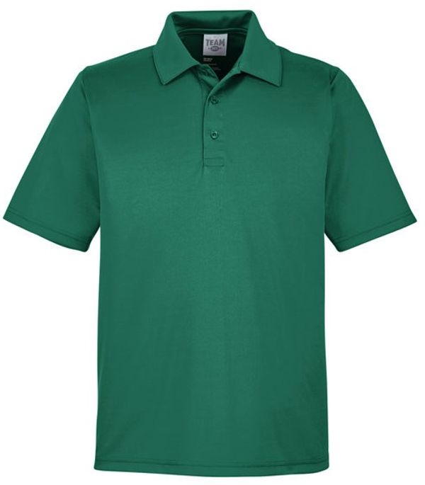 Am image of a Custom Team 365 Men's Zone Performance Polo in Sport Forest!
