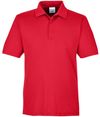Am image of a Custom Team 365 Men's Zone Performance Polo in Sport Red!