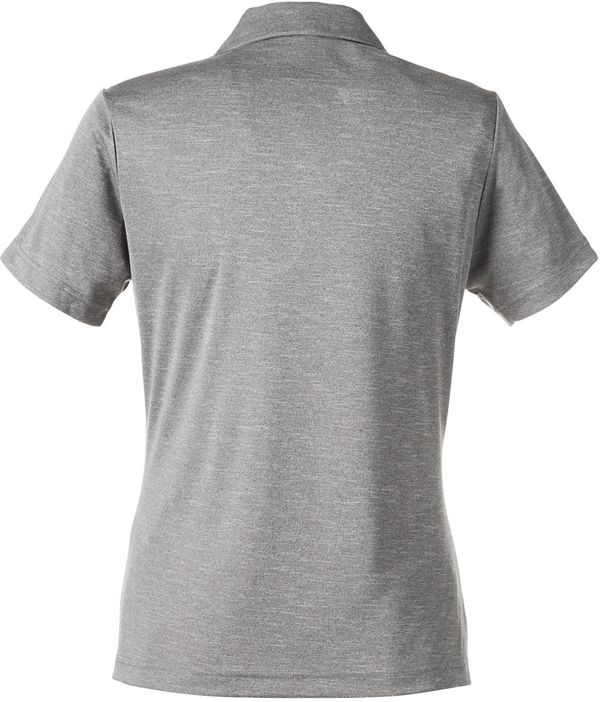 Am image of a Custom Team 365 Ladies' Zone Sonic Heather Performance Polo in Athletic Heather!