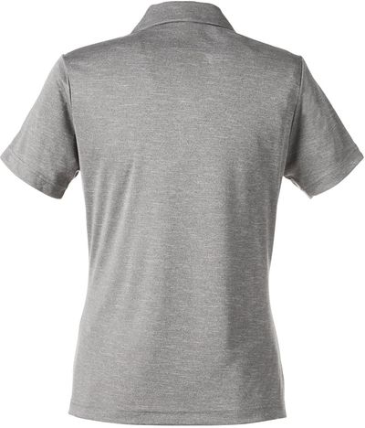 Am image of a Custom Team 365 Ladies' Zone Sonic Heather Performance Polo in Athletic Heather!
