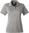 Am image of a Custom Team 365 Ladies' Zone Sonic Heather Performance Polo in Athletic Heather!