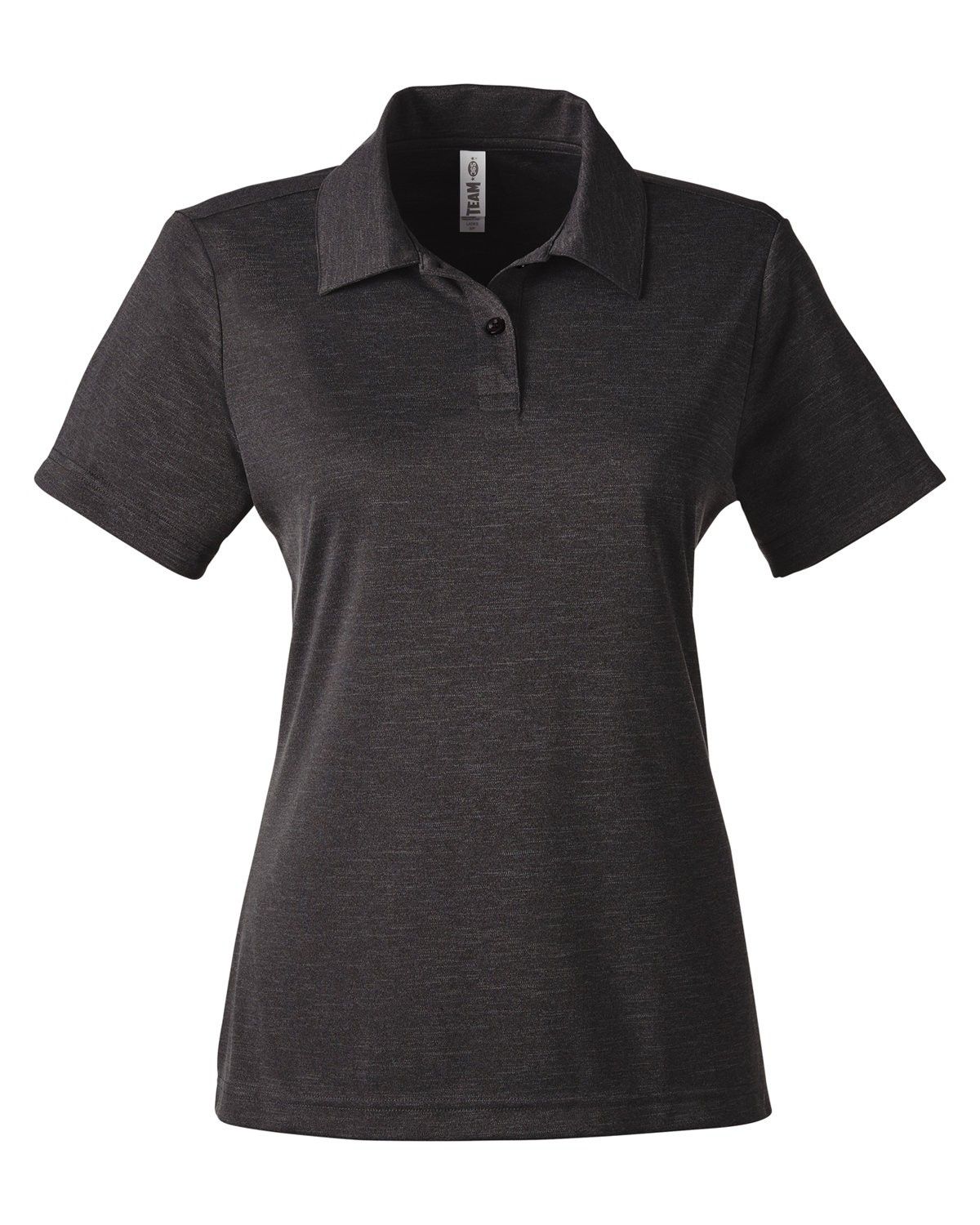 Team 365 Ladies' Zone Sonic Heather Performance Polo in Black Heather