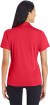 Am image of a Custom Team 365 Ladies' Zone Performance Polo in Sport Red!