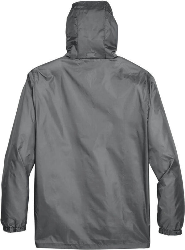 Am image of a Custom Team 365 Adult Zone Protect Lightweight Jacket in Sport Graphite!