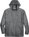 Am image of a Custom Team 365 Adult Zone Protect Lightweight Jacket in Sport Graphite!
