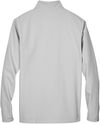 Am image of a Custom Team 365 Leader Soft Shell Jacket in Sport Silver!