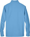 Am image of a Custom Team 365 Leader Soft Shell Jacket in Sport Light Blue!