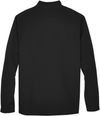 Am image of a Custom Team 365 Leader Soft Shell Jacket in Black!