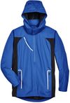 Am image of a Custom Team 365 Men's Dominator Waterproof Jacket in Sport Royal!
