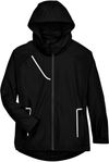 Am image of a Custom Team 365 Ladies' Dominator Waterproof Jacket in Black!