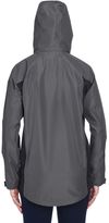 Am image of a Custom Team 365 Ladies' Dominator Waterproof Jacket in Sport Graphite!