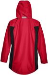 Am image of a Custom Team 365 Ladies' Dominator Waterproof Jacket in Sport Red!