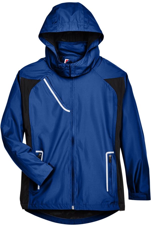 Am image of a Custom Team 365 Ladies' Dominator Waterproof Jacket in Sport Royal!