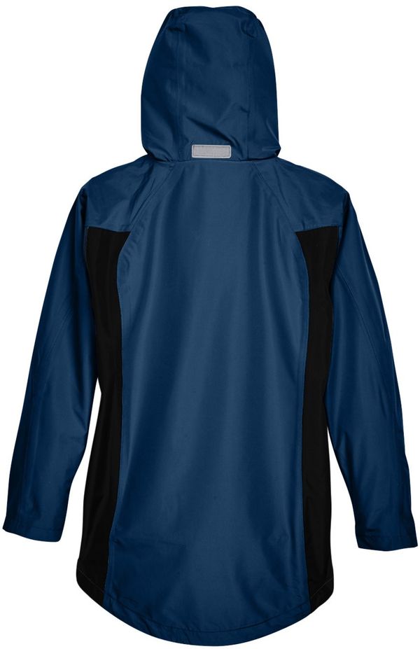 An image of a Custom Team 365 Ladies' Dominator Waterproof Jacket in Sport Dark Navy!