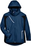 An image of a Custom Team 365 Ladies' Dominator Waterproof Jacket in Sport Dark Navy!