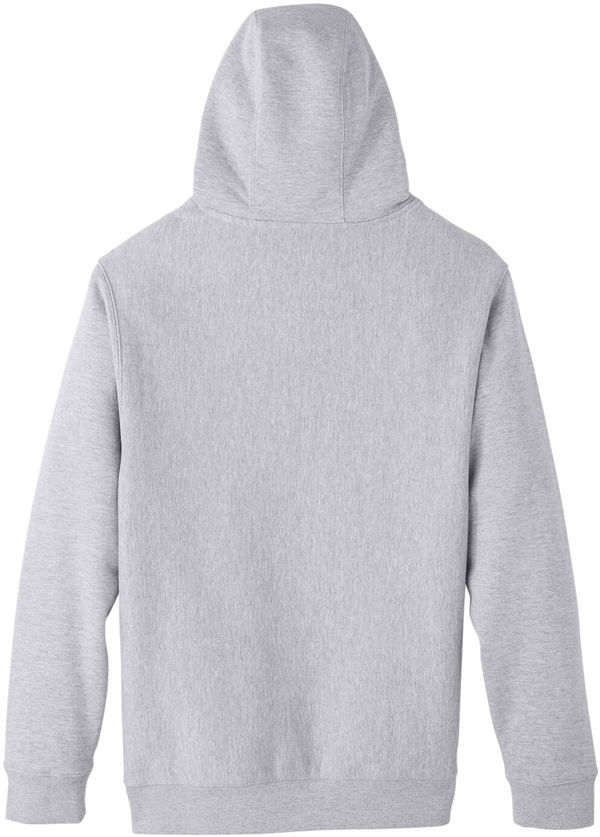Am image of a Custom Team 365 Adult Zone HydroSport™ Heavyweight Pullover Hooded Sweatshirt in Athletic Heather!