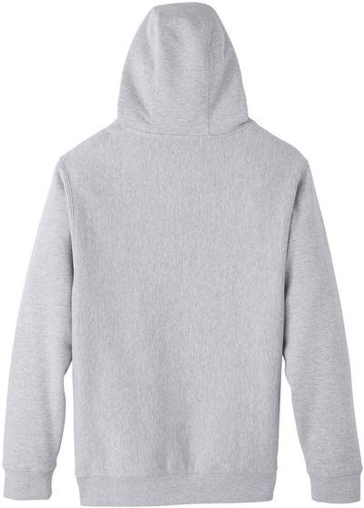 Am image of a Custom Team 365 Adult Zone HydroSport™ Heavyweight Pullover Hooded Sweatshirt in Athletic Heather!
