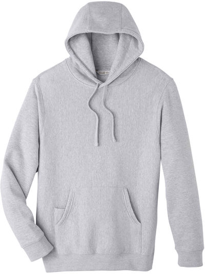 Am image of a Custom Team 365 Adult Zone HydroSport™ Heavyweight Pullover Hooded Sweatshirt in Athletic Heather!