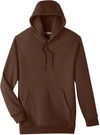 Am image of a Custom Team 365 Adult Zone HydroSport™ Heavyweight Pullover Hooded Sweatshirt in Sport Dark Brown!