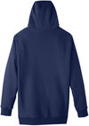 Am image of a Custom Team 365 Adult Zone HydroSport™ Heavyweight Pullover Hooded Sweatshirt in Sport Dark Navy!