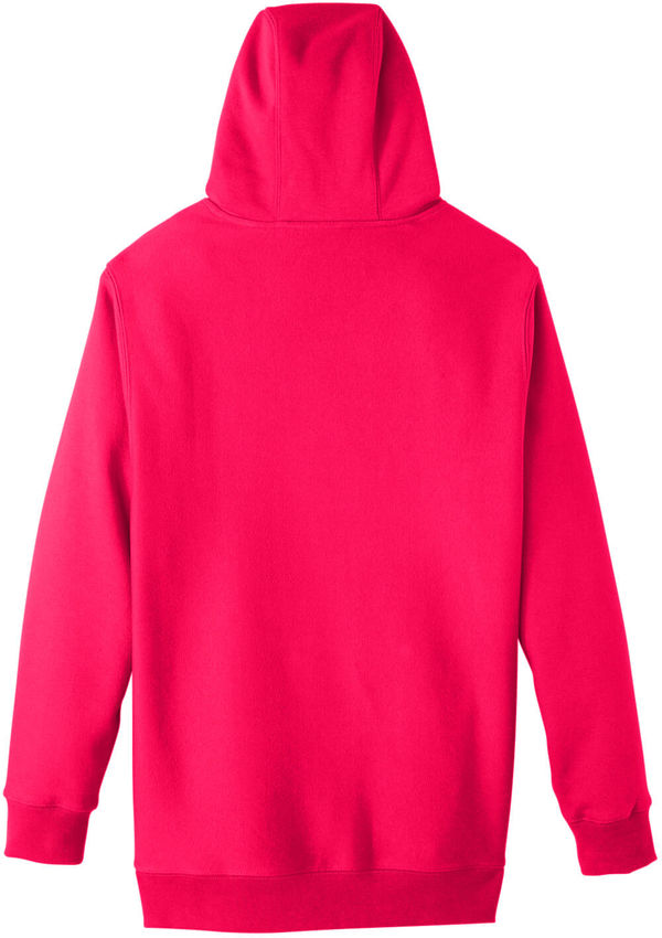 Am image of a Custom Team 365 Adult Zone HydroSport™ Heavyweight Pullover Hooded Sweatshirt in Sport Red!