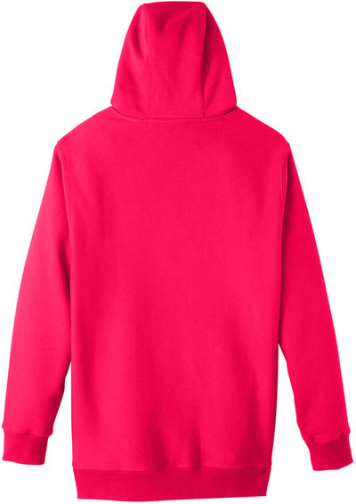Am image of a Custom Team 365 Adult Zone HydroSport™ Heavyweight Pullover Hooded Sweatshirt in Sport Red!