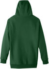 Am image of a Custom Team 365 Adult Zone HydroSport™ Heavyweight Pullover Hooded Sweatshirt in Sport Dark Green!
